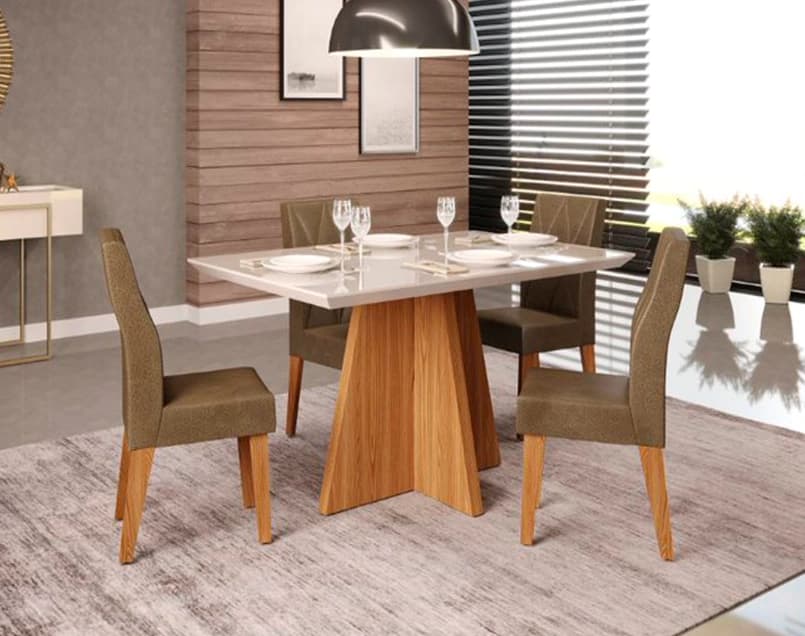 Mesa DJ Parma 1,20m (carvalho nobre/off white)