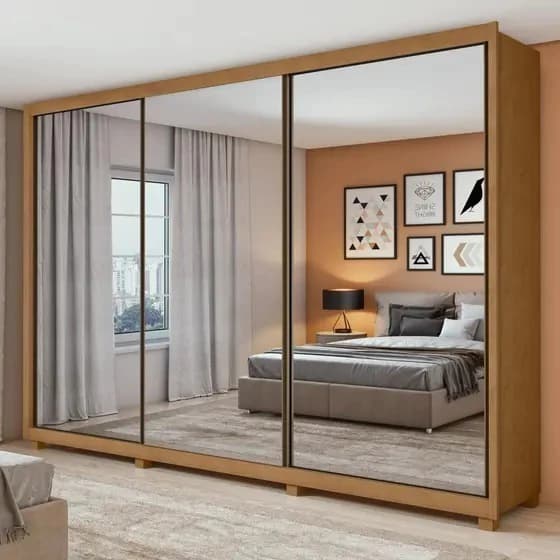 Roupeiro Lopas Dante Super Glass (amendoa)