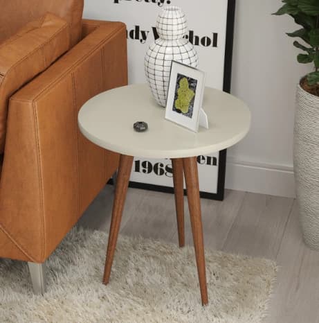 Mesa Lateral Patrimar Legs (off white)