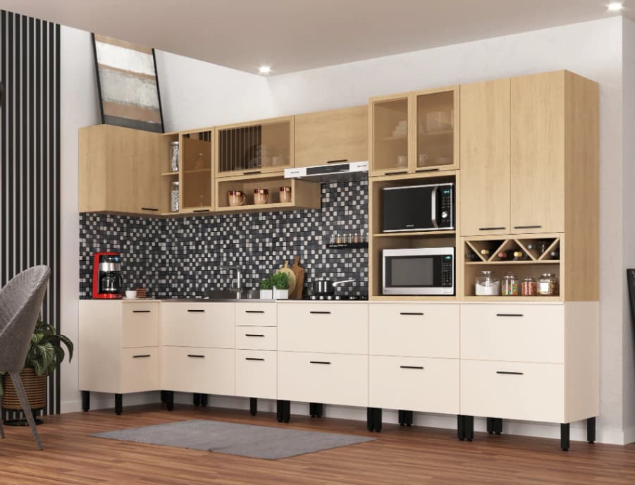 Cozinha Modulada Móveis Sul Larissa