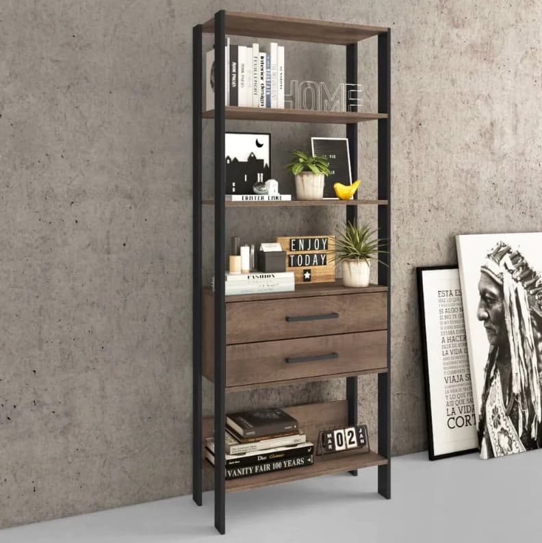 Estante MovelBento RT3139 (preto/rustico)