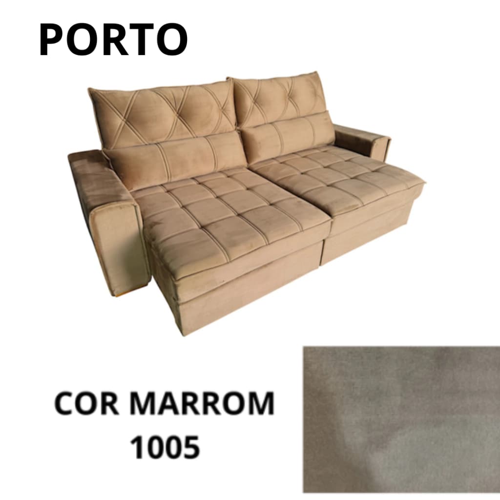 Estofado Nasalah Porto 2,30m (marrom)